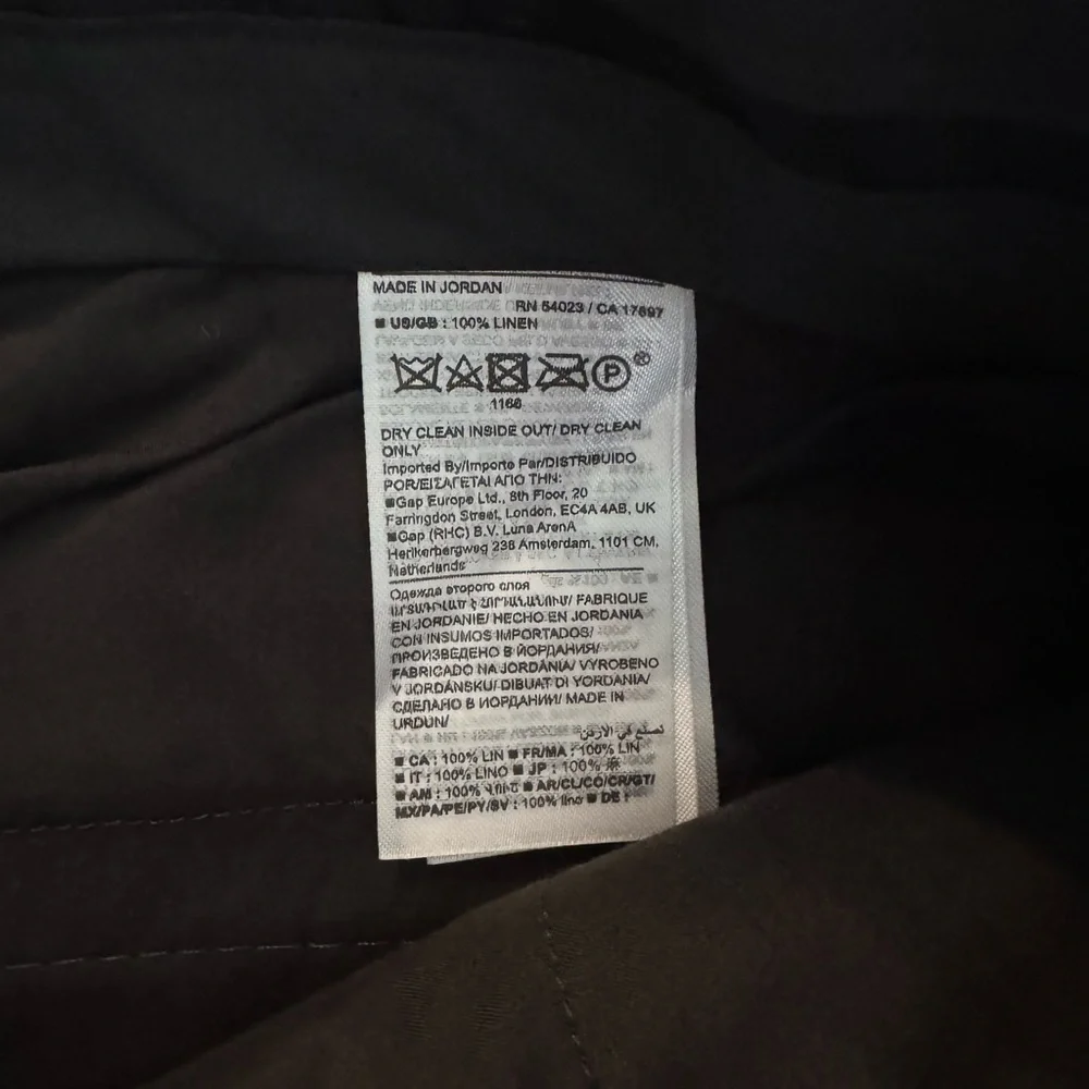 Banana Republic NWT PALMA STRAIGHT-LEG LINEN PANT Size 6